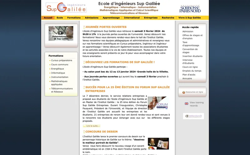 Institut Galilee classement, campus, admission Institut Galilee classement, campus, admission