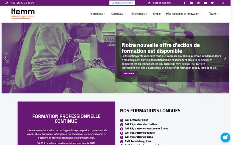 Iteem classement, campus, admission