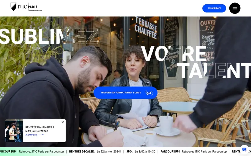 Itic Paris classement, campus, admission