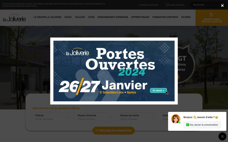 La Joliverie classement, campus, admission
