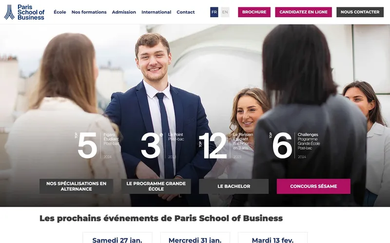 Paris School Of Business - ESG Management School classement, campus, admission Paris School Of Business - ESG Management School classement, campus, admission