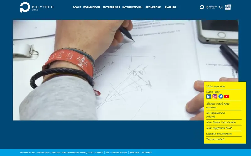 Polytech Lille classement, campus, admission