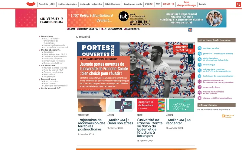 Université Franche Comte classement, campus, admission Université Franche Comte classement, campus, admission