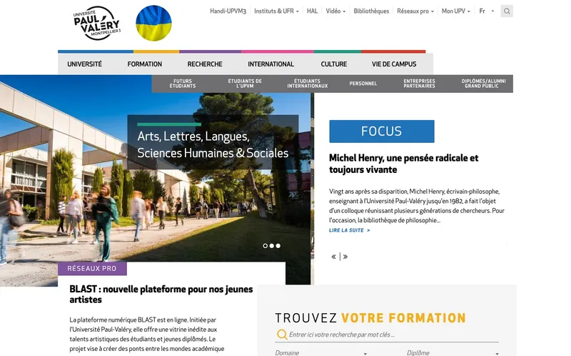 Université Montpellier 3 Paul Valery classement, campus, admission