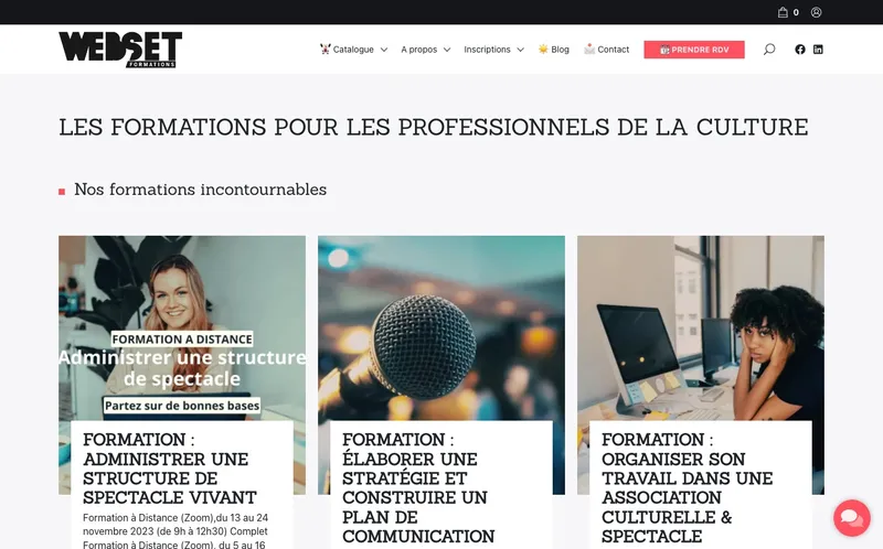 Webset Formations classement, campus, admission