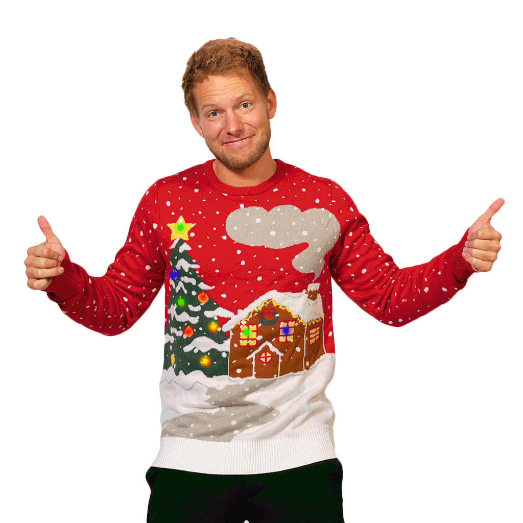 pull de noel lumineux